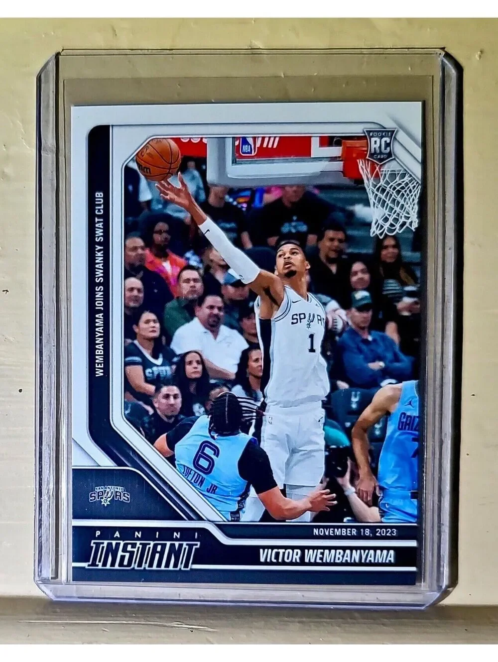 Victor Wembanyama 2023-24 Panini #85 NBA Rookie Basketball Card Spurs 1 of 6841